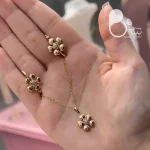 نیم ست گل با تخفیف💎زیورآلات بیوتی