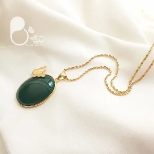 گردنبند نگین اتریشی پروانه ای