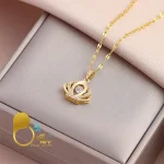 گردنبند نگین رقصان 💎فروشگاه زیورآلات بیوتی