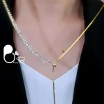 گردنبند تنیسی آسانسوری 💎 زیورآلات بیوتی