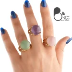انگشتر زمردی (سنگ طبیعی)💎 زیورآلات بیوتی
