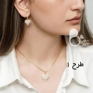 نیم‌ست قلب با تخفیف💎زیورآلات بیوتی
