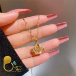 گردنبند نگین رقصان 💎فروشگاه زیورآلات بیوتی