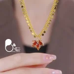 سینه ریز برگ پولکی 🍉شب یلدا🍂 💎زیورآلات بیوتی