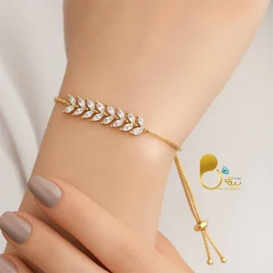 قیمت و خرید دستبند گندمی کرواتی ترک💎فروشگاه زیورآلات بیوتی خرید دستبند کراواتی گندمی ترک