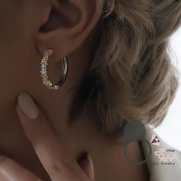 گوشواره لومیر 💎فروشگاه زیورآلات بیوتی گوشواره لومیر 💎فروشگاه زیورآلات بیوتی