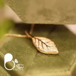 گردنبند برگ نگینی💎فروشگاه زیورآلات بیوتی