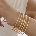 النگو ۲ میل آینه ای با تخفیف💎فروشگاه زیورآلات بیوتی