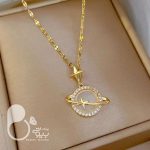 گردنبند گلکسی زحل💎فروشگاه زیورآلات بیوتی