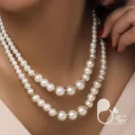 گردنبند مرواریدی💎زیورآلات بیوتی