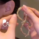 گوشواره کریستالی اصلی💎فروشگاه زیورآلات بیوتی