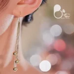 گوشواره لیورا ترک💎 زیورآلات بیوتی