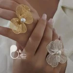 انگشتر طرح گل 💎زیورآلات بیوتی