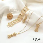 سرویس کامل طرح طلا با تخفیف💎زیورآلات بیوتی