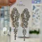 گوشواره طرح جواهر با تخفیف💎فروشگاه زیورآلات بیوتی
