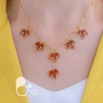 گردنبند برگ بلند 💎فروشگاه زیورآلات بیوتی