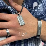 ست انگشتر و گردنبند و دستبند مردانه با تخفیف💎فروشگاه زیورآلات بیوتی
