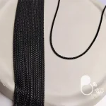 زنجیر کبریتی در سه رنگ مشکی، طلایی، نقره ای💎فروشگاه زیورآلات بیوتی