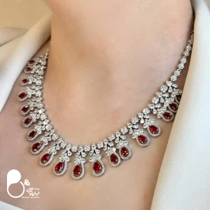 قیمت و خرید سرویس یاقوتی سوپر فول جواهری وارداتی💎فروشگاه زیورآلات بیوتی