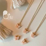 نیم ست پروانه سرامیکی با تخفیف💎زیورآلات بیوتی