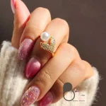 انگشتر مردارید دنباله ماهی 💎فروشگاه زیورآلات بیوتی