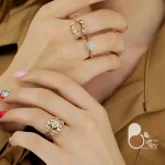 انگشتر دوبل برند دریم 💎زیورآلات بیوتی