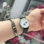 ست ساعت و دستبند چرمی با تخفیف بلک فرایدی💎زیورآلات بیوتی