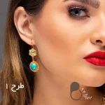گوشواره فیروزه با تخفیف بلک فرایدی💎زیورآلات بیوتی