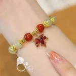 دستبند برگ یلدایی 🍉 شب یلدا🍂 با تخفیف💎بیوتی