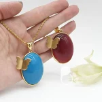 گردنبند نگین اتریشی پروانه ای 💎فروشگاه زیورآلات بیوتی