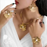 ست کامل ماری فلاور 💎فروشگاه زیورآلات بیوتی