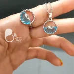 گردنبند دریا و انگشتر دریا💎زیورآلات بیوتی