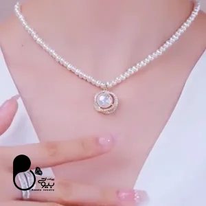 گردنبند مروارید کامل 💎فروشگاه زیورآلات بیوتی