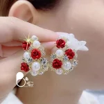 گوشواره رزابلا 💎فروشگاه زیورآلات بیوتی