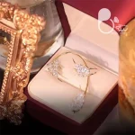 ایرکاف گندمی طلایی 💎فروشگاه زیورآلات بیوتی
