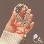 کلیپس گوجه ای طرح پروانه💎فروشگاه زیورآلات بیوتی