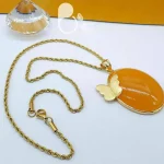 گردنبند نگین اتریشی پروانه ای 💎فروشگاه زیورآلات بیوتی