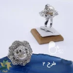 انگشتر فول نگین مرواریدی💎زیورآلات بیوتی
