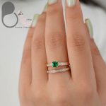 حلقه و پشت حلقه ژوپینگ فروشگاه زیورآلات بیوتی