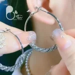 گوشواره حلقه ای خاویاری ترک زیورآلات بیوتی