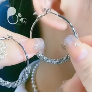 گوشواره حلقه ای خاویاری ترک زیورآلات بیوتی