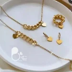 ست کامل کارتیر آویز قلب با تخفیف💎 زیورآلات بیوتی
