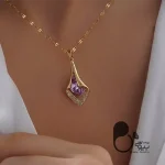 گردنبند قلب سوارسکی💎فروشگاه زیورآلات بیوتی