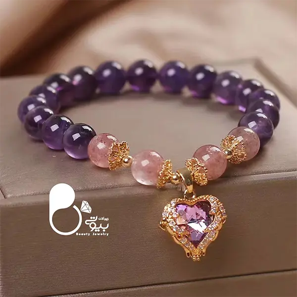 دستبند اتریشی هفت رنگ آماتیست ترک💎فروشگاه زیورآلات بیوتی دستبند اتریشی هفت رنگ آماتیست ترک💎فروشگاه زیورآلات بیوتی