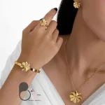 ست کامل فلاور بهاری 💎فروشگاه زیورآلات بیوتی