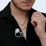 گردنبند فروهر با زنجیر با تخفیف بلک فرایدی💎زیورآلات بیوتی