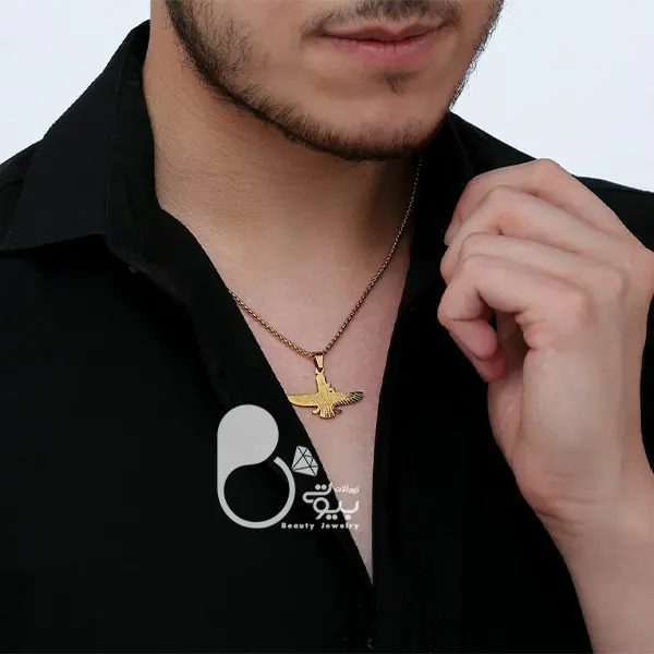 گردنبند فروهر با زنجیر با تخفیف بلک فرایدی💎زیورآلات بیوتی گردنبند فروهر با زنجیر با تخفیف بلک فرایدی💎زیورآلات بیوتی