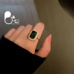 انگشتر زمردی رنگی با تخفیف 💎زیورآلات بیوتی