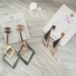 گوشواره آبشاری دورنگ با تخفیف💎زیورآلات بیوتی