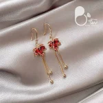 گوشواره برگ آوای پاییز 💎فروشگاه زیورآلات بیوتی
